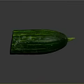 Fresh Half Cut Cucumber with Green Skin Showing Crisp Texture