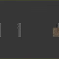 Metallic Rods And Small Components With Glossy Finish On Dark Background
