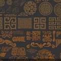 Traditional Chinese Swing Door With Intricate Carved Patterns And Ornate Motifs