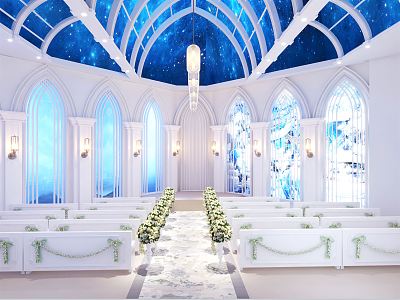 Jane Europe Church Wedding 3d model