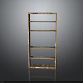 Simple Natural Wooden Bookshelf With Multiple Open Shelves And Vertical Design