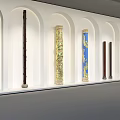 New Chinese-style column decorative column series 3d model