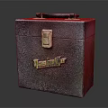 Durable Textured Leather Case with Metal Lock Handle and TeslaLife Logo