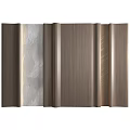 Decorative Wall Panels With Wood Grain Stone Texture And Metallic Finishes