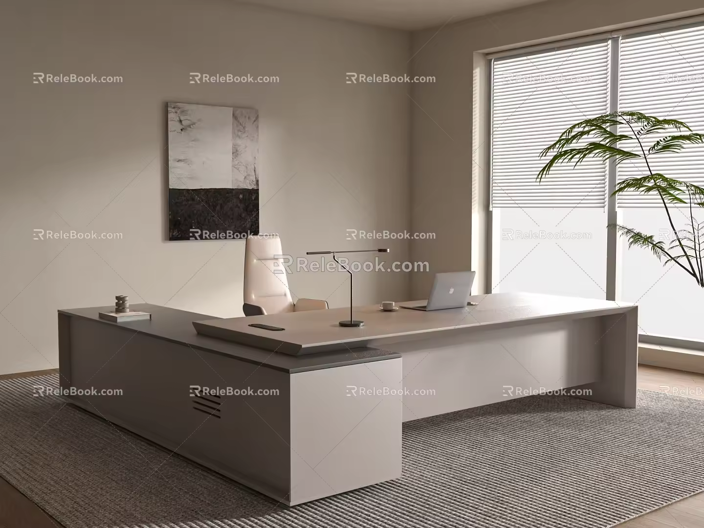 Modern Desk Boss Table Simple Manager Table Manager Table Taipan 3d model