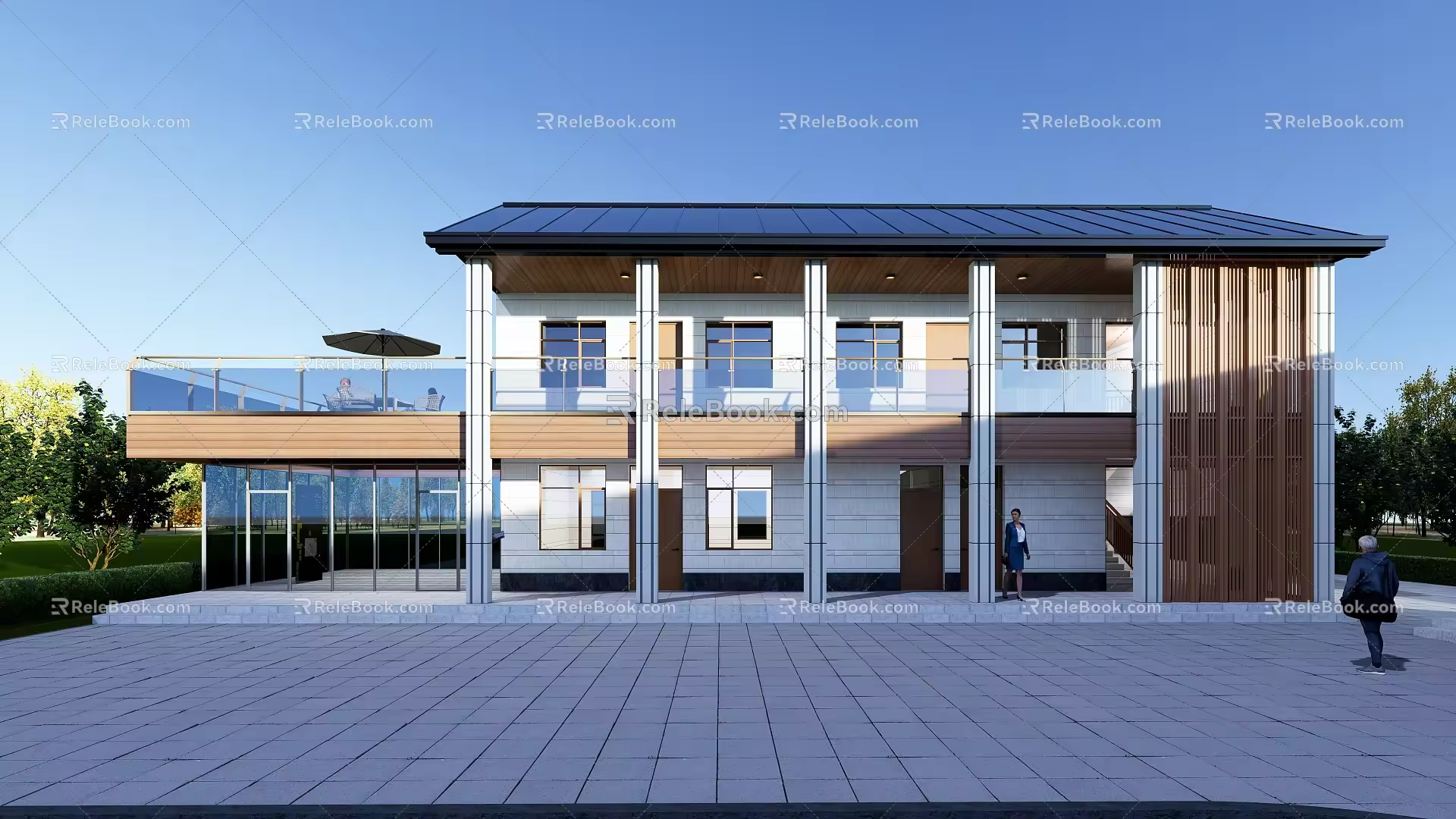 Style Office Building 3d model