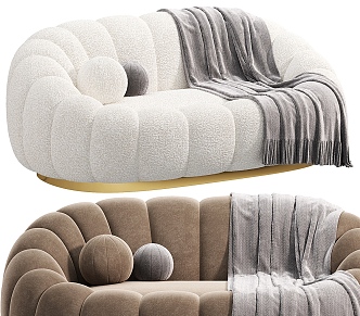 Double sofa bubble sofa creative sofa 3d model