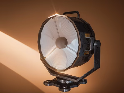 Industrial Downlight Spotlight With Metal Bracket And Illuminated Surface Design 3d model