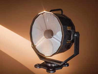 Industrial Downlight Spotlight With Metal Bracket And Illuminated Surface Design 3d model