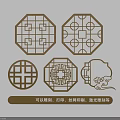 Traditional Chinese Sculpture Carving Art With Laser Engraving Silk Screen Printing And Lattice Patterns