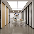High Tech Modern Monitoring Early Warning Center Office With Large LED Screen And Multiple Workstations