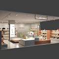 Great Fashion Store Modern Interior With Display Shelves Bags And Shoes