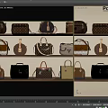 Poliform Handbags Assorted Styles Displayed On Shelves With Classic And Modern Designs