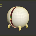 Modern Sci-Fi Car Spherical Car Spherical Robot Endless Train 3d model