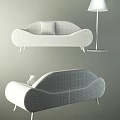 Nordic Double Sofa 3d model