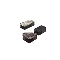 Modern Coffee Table With Marble Top And Dark Wood Frame Structure Design