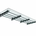 Durable Glass Awning With Metal Frame For Outdoor Patio Weather Protection