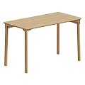 Two Wooden Console Tables With Minimalist Design Simple Structure And Modern Style 3d model