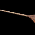 Traditional Wooden String Instrument With Long Neck And Round Resonant Body