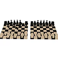 modern chess board 3d model