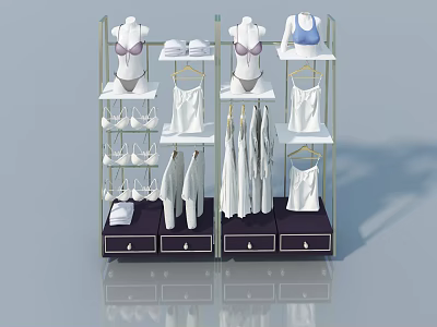 Clothing collocation 3d model