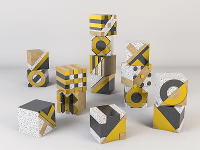 Modern Ornaments Home Cube Beautiful Chen Ornaments 3d model Modern Ornaments Home Cube Beautiful Chen Ornaments 3d model