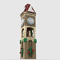 LEGO toy blocks bell tower building 3d model