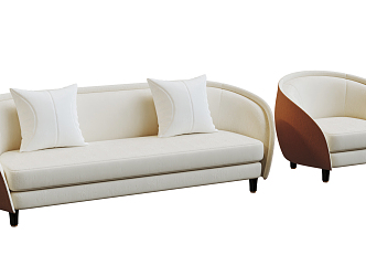 Modern Combination Sofa 3d model