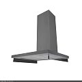 Stainless Steel Kitchen Range Hood With Modern Design And Built In Lighting