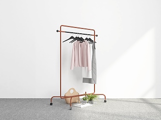 Hangers Floor Hangers Clothes Hangers Coat Racks Movable Hangers 3d model