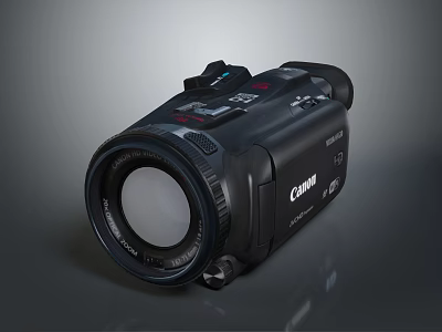 High Quality Canon Digital Video Camera With Professional Lens And Controls 3d model