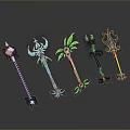Scepter Ancient Scepter Cane Ancient Scepter Magic Scepter Metal Scepter Classical Scepter Magic Scepter 3d model