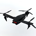Black Quadcopter Drone With HD Camera For Mobile Digital Photography And Aerial Shots