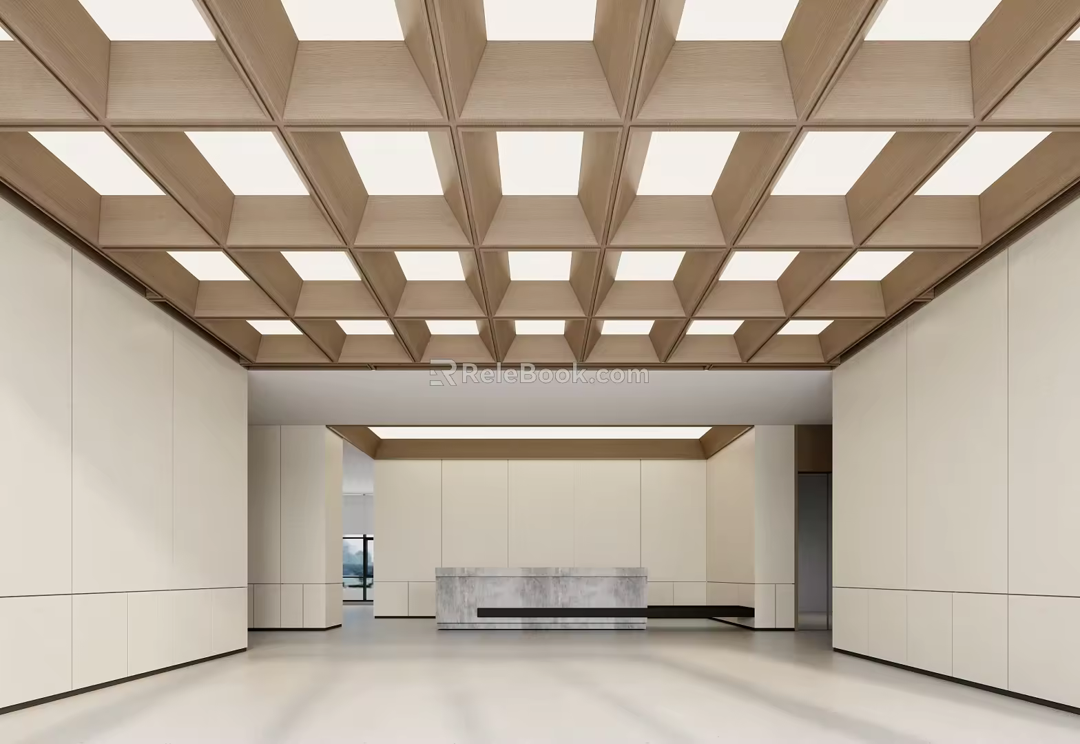 Modern Office Lobby 3d model