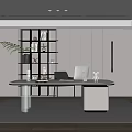 Modern study 3d model