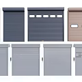 Various Colored Roller Doors With Different Design Styles For Exterior Use