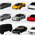 Various Colorful Car Models Including Sports Cars SUVs And Luxury Vehicles