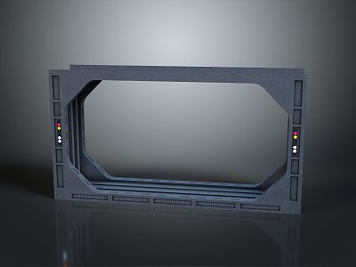 Science Fiction Door Steel Door Science Fiction Door Science Fiction Entrance Door Science Fiction Entrance Future Door Security Door Password Door 3d model