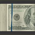 US Dollar Bills US Dollar Banknotes Paper Banknotes PBR Items Unreal 3d model