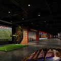 Modern Cinema Interior With Large Screen Comfortable Seats And Decorative Lighting