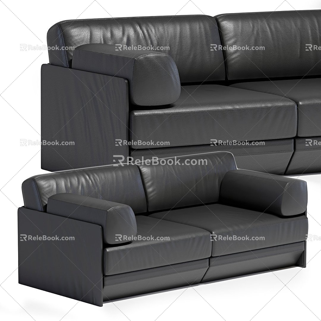 Modern Other Sofa Folding Leather Desede de sede 3d model