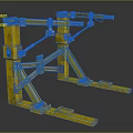 Heavy Duty Functional Vehicle With Industrial Yellow Mechanical Arm Lifting System