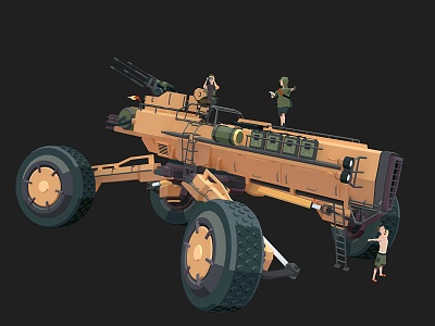 modern military vehicles 3d model