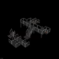 Heavy Duty Multi Level Industrial Platform Structures with Railings Stairs Support Frames and Grated Treads