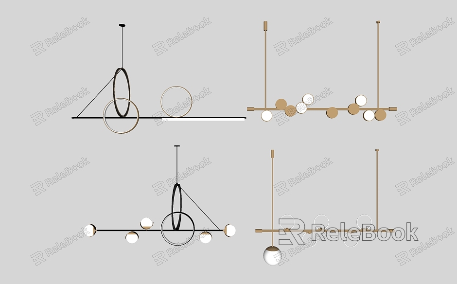 Light Luxury Chandelier Simple Chandelier Combination model