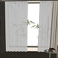 Modern Curtain Combination Screen Window Cloth Curtain Universal Curtain 3d model