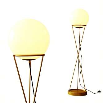 Modern floor lamp 3d model