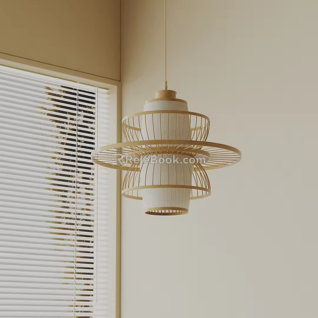 Modern chandelier 3d model