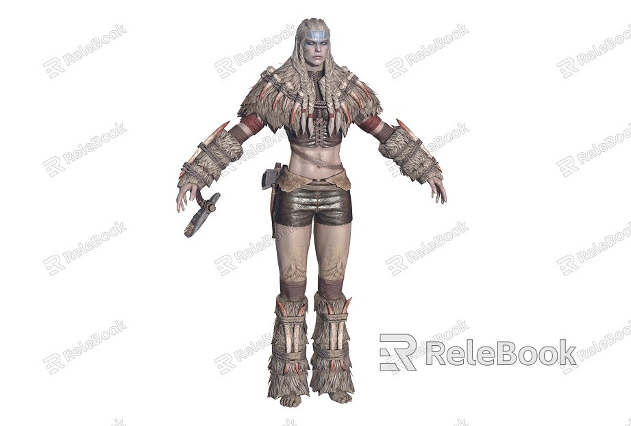 medieval warrior game character model