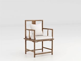 New Chinese-style armchair chair 3d model